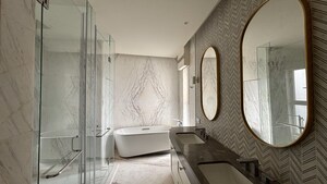 Bathroom in 4 BHK Apartment at Bhartiya Leela Residences, Thanisandra Main Road – for Sale