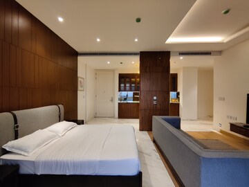 Bedroom in 2 BHK Apartment at Bhartiya Leela Residences, Thanisandra Main Road – for Rent