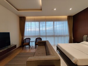 Bedroom in 2 BHK Apartment at Bhartiya Leela Residences, Thanisandra Main Road – for Rent