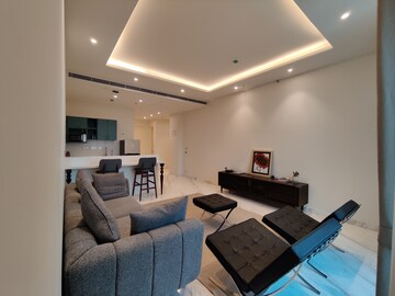 Living Room in 2 BHK Apartment at Bhartiya Leela Residences, Thanisandra Main Road – for Rent