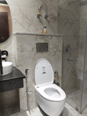 Bathroom in 3 BHK Builder Floor at Ansal Plaza Sector-23, Sector 23 – for Rent