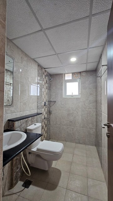 Bathroom in 3 BHK Apartment at Salarpuria Sattva East Crest, Old Madras Road – for Rent
