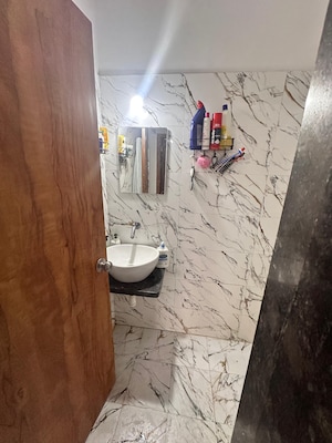 Bathroom in 1 BHK Apartment at Wadgaon Sheri – for Rent