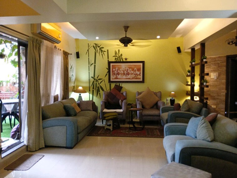 Living Room, nri-complex-phase-2 3 Bedroom 1800 Sq.Ft. Apartment In Seawoods Navi Mumbai 9586237