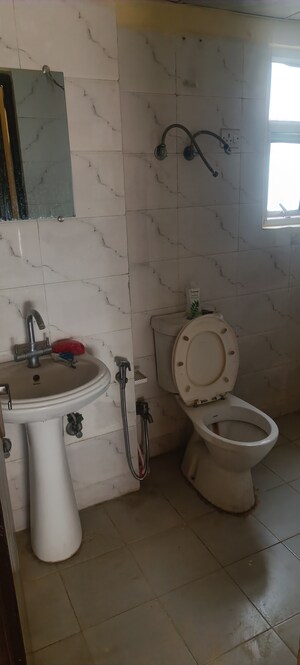 Bathroom in 2 BHK Apartment at Panchsheel Greens, Sector 16 Greater Noida – for Rent