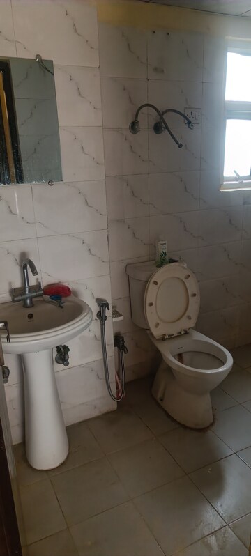 Bathroom in 2 BHK Apartment at Panchsheel Greens, Sector 16 Greater Noida – for Rent