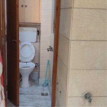 Bathroom in 2 BHK Builder Floor at Lajpat Nagar I – for Rent