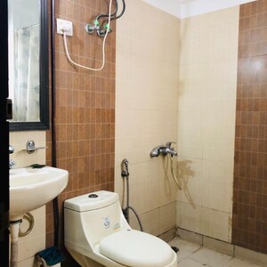 Bathroom in 1 BHK Builder Floor at Lajpat Nagar I – for Rent