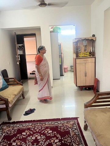 Living Room in 1 BHK Apartment at Mahalaxmi Tower Kasarvadavali, Kasarvadavali – for Rent