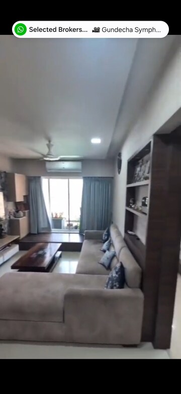Living Room in 2 BHK Apartment at Gundecha Symphony, Andheri West – for Rent