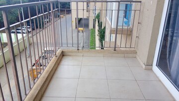 Balcony in 1.5 BHK Apartment at Bhartiya Nikoo Homes, Thanisandra Main Road – for Rent
