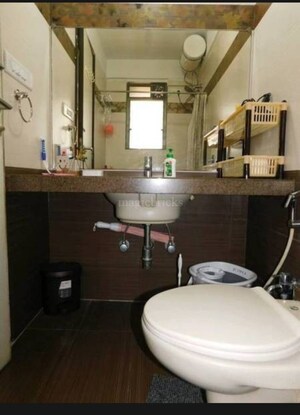 Bathroom in 3 BHK Apartment at Lake Primrose, Powai – for Rent
