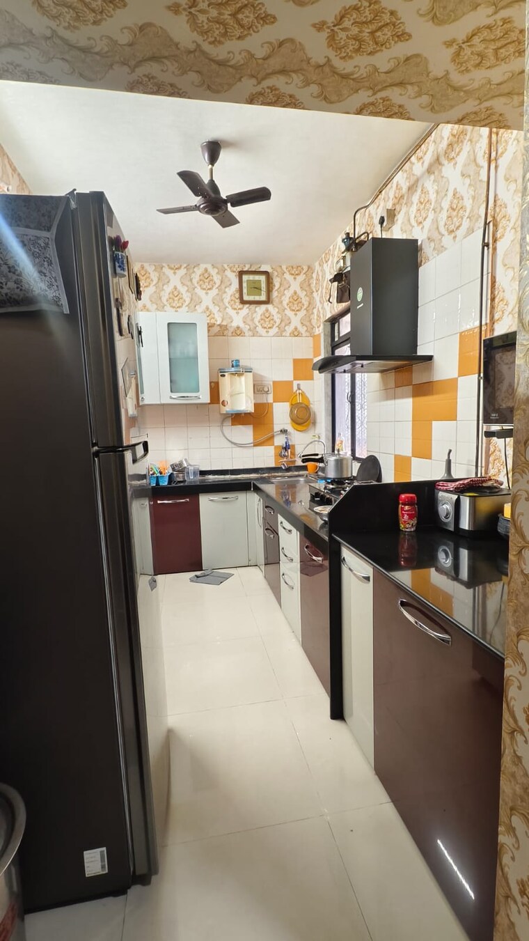 Kitchen, cosmos-park 2 Bedroom 450 Sq.Ft. Apartment In Ghodbunder Road Thane 9587032