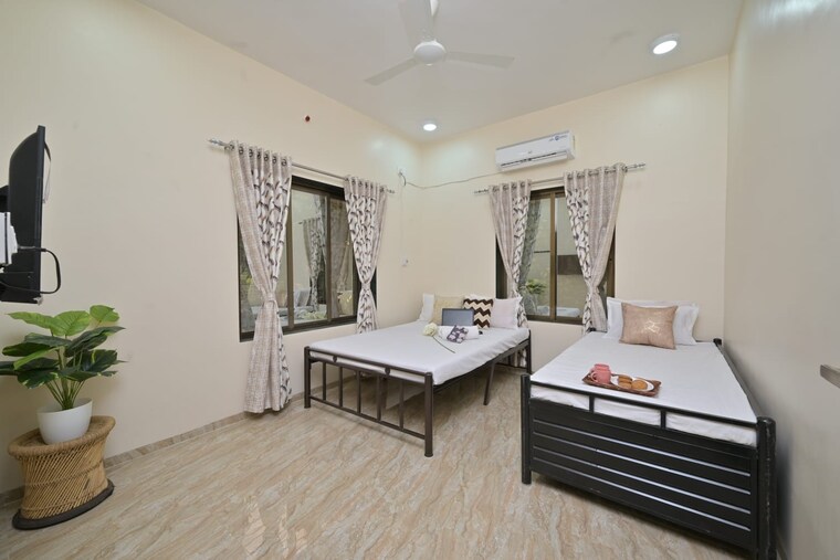 Bedroom, parker-white-lily 2 Bedroom 1235 Sq.Ft. Apartment In Sector 8 Sonipat 9587405