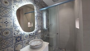 Bathroom in 4 BHK Builder Floor at Sushant Lok I – for Sale