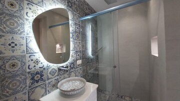 Bathroom in 4 BHK Builder Floor at Sushant Lok I – for Sale