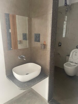 Bathroom in 3 BHK Apartment at Wakad – for Rent