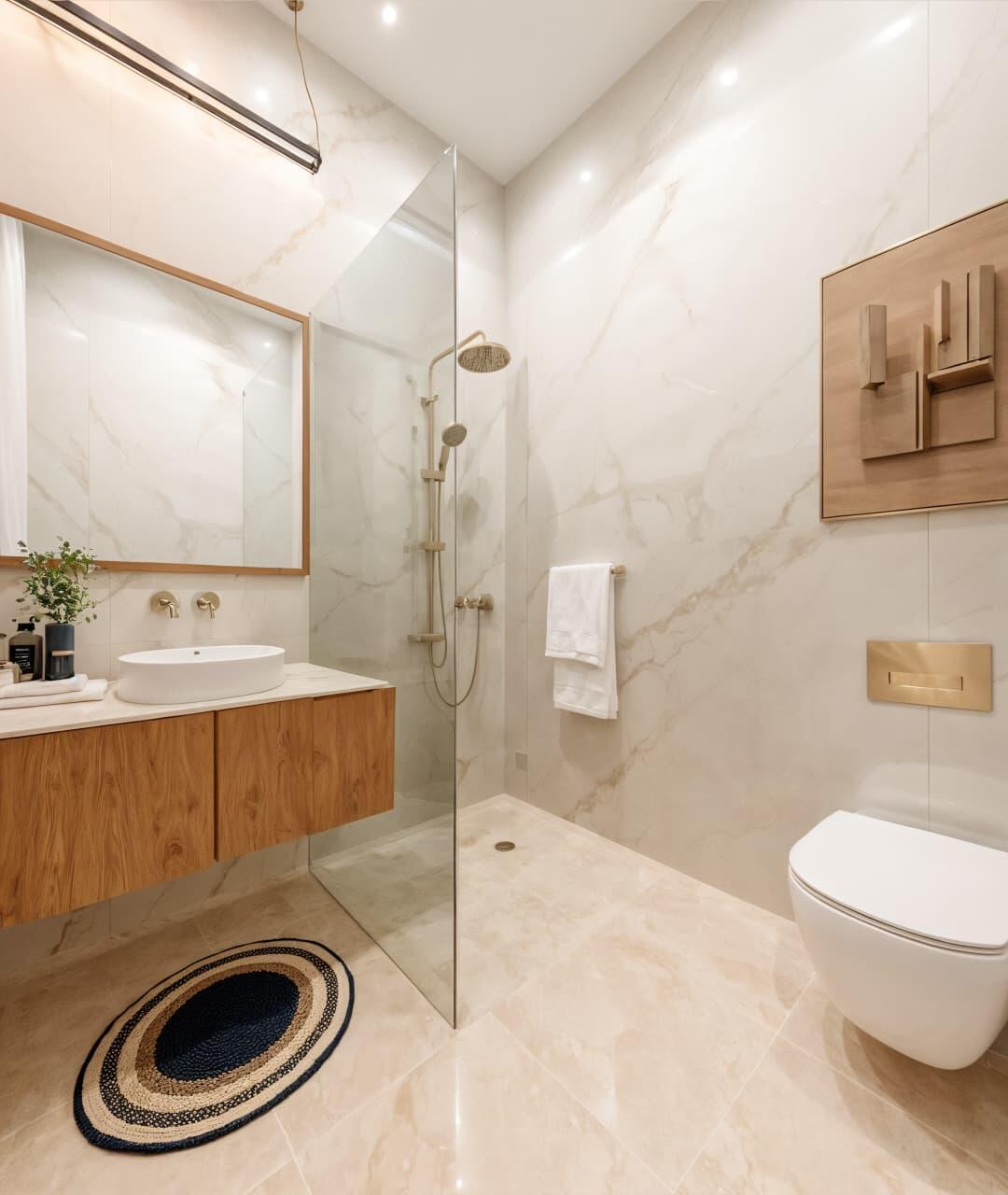 Bathroom, grace-resilviaa 3 Bedroom 1952 Sq.Ft. Builder Floor In Sector 78 Gurgaon 9587553