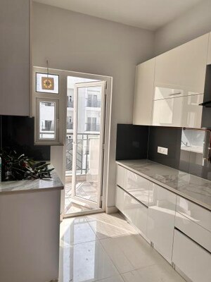 Kitchen in 3 BHK Apartment at Central Park Flower Valley Aqua Front Towers, Sohna Sector 33 – for Rent