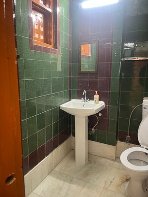 Bathroom in 2 BHK Builder Floor at Malviya Nagar – for Rent