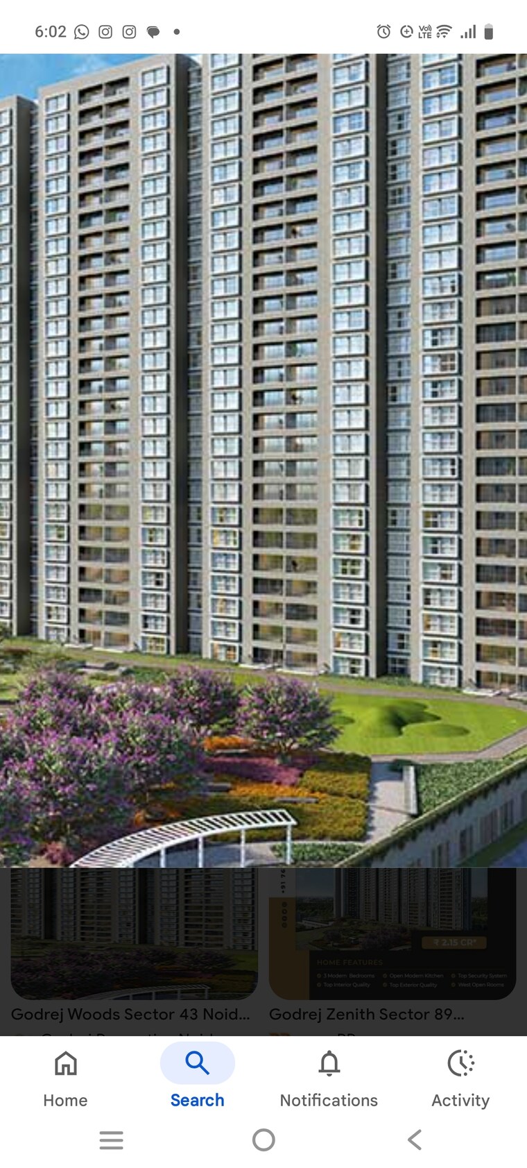 Exterior View, godrej-woods 4 Bedroom 3363 Sq.Ft. Apartment In Sector 43 Noida 9587803