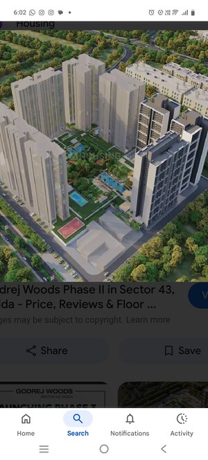 4 BHK Apartment – Exterior View View at Godrej Woods, Sector 43 - for Sale
