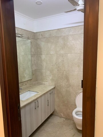 Bathroom in 3 BHK Builder Floor at Chittaranjan Park – for Sale