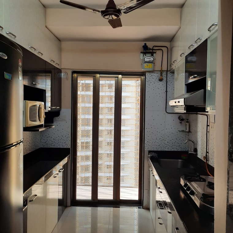 Kitchen, acme-ozone 2.5 Bedroom 850 Sq.Ft. Apartment In Manpada Thane 9587809