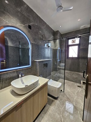 Attached Bathroom in 4 BHK Builder Floor at Ansal API Versalia, Sector 67a – for Sale