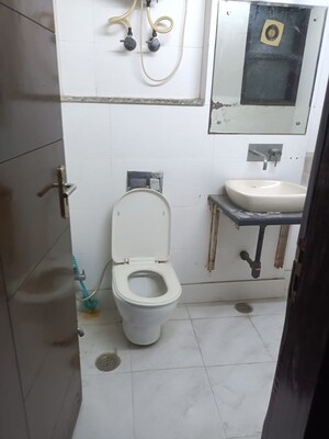 Bathroom in 3 BHK Builder Floor at Vivek Vihar – for Rent
