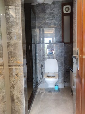 Bathroom in 4 BHK Apartment at South City 1 – for Rent