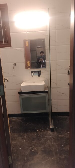 Bathroom in 4 BHK Builder Floor at Janakpuri – for Rent