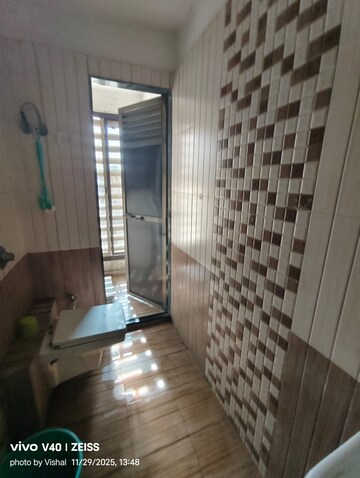 Bathroom in 2 BHK Apartment at Shree Vrushti, Ghodbunder Road – for Rent