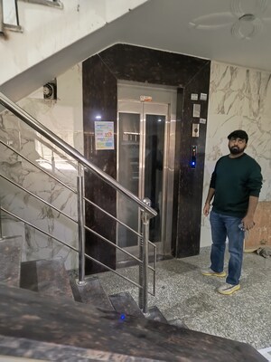 Staircase in 3 BHK Builder Floor at Dwarka Mor – for Sale