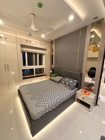 Bedroom in 2 BHK Apartment at Nyati Elysia, Kharadi – for Rent