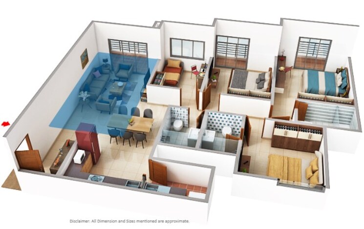 Floor Plan, sumadhura-folium 3.5 Bedroom 1985 Sq.Ft. Apartment In Whitefield Bangalore 9589135