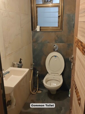 Bathroom in 3 BHK Apartment at Starwing Katyayni Residency, Andheri East – for Rent