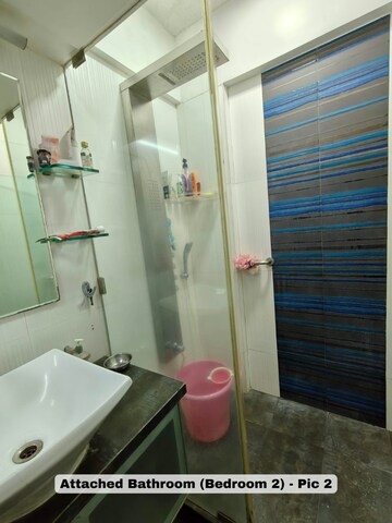 Bathroom in 3 BHK Apartment at Starwing Katyayni Residency, Andheri East – for Rent