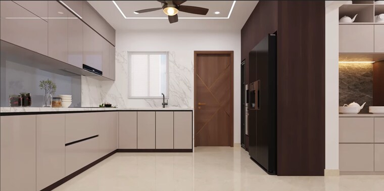 Kitchen, manikonda 3 Bedroom 1660 Sq.Ft. Apartment In Manikonda Hyderabad 9589197
