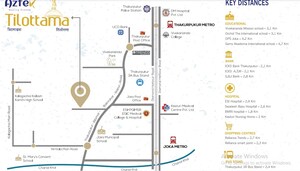 2 BHK Apartment – Map Location View at Aztek Tilottama, Thakurpukur - for Sale