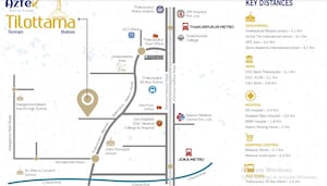 3 BHK Apartment – Map Location View at Aztek Tilottama, Thakurpukur - for Sale