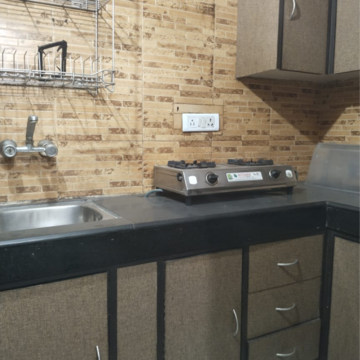 Kitchen in 1 RK Builder Floor at Saket – for Rent