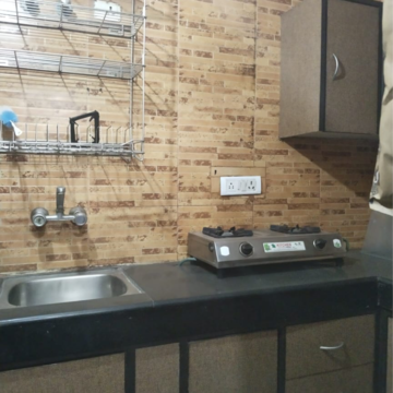 Kitchen in 1 RK Builder Floor at Saket – for Rent