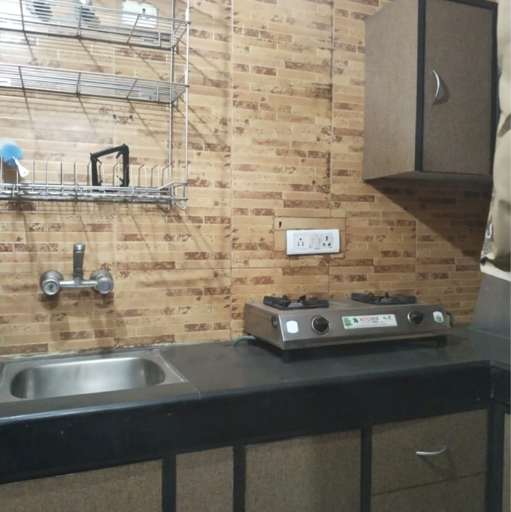 Kitchen, saket 1 RK 400 Sq.Ft. Builder Floor In Saket Delhi 9589285