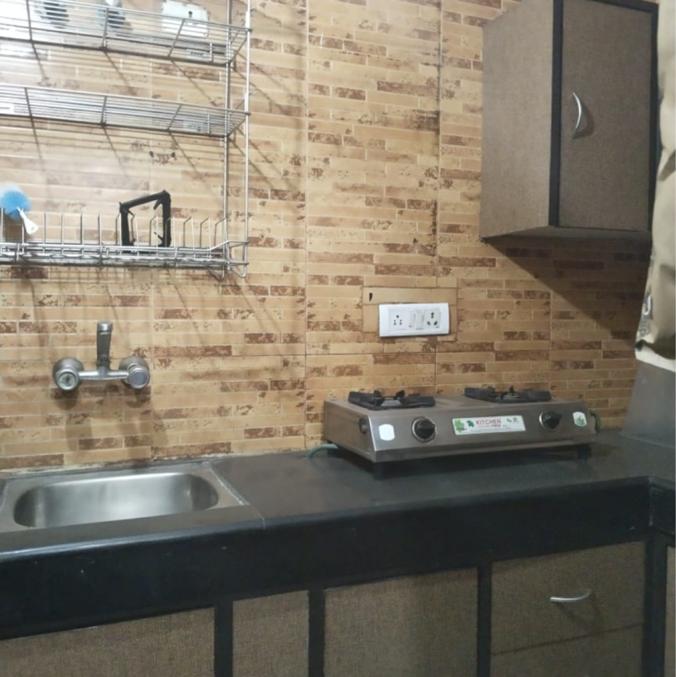 Kitchen, saket 1 RK 400 Sq.Ft. Builder Floor In Saket Delhi 9589285