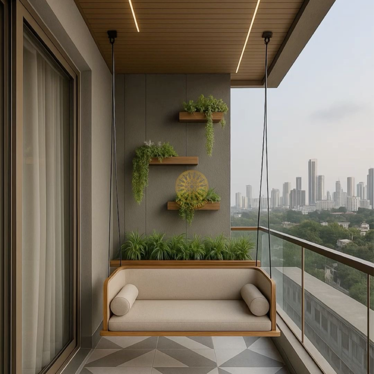 Balcony, nimbus-the-golden-palm 4 Bedroom 2473 Sq.Ft. Apartment In Sector 168 Noida 9589337