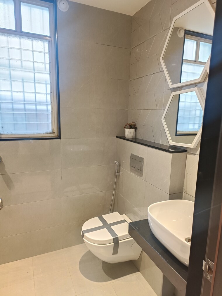 Bathroom, orange-county-gathagram 1 Bedroom 458 Sq.Ft. Apartment In Dehu Pune 9589338