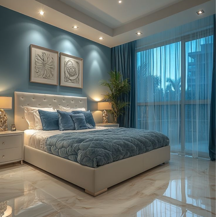 Bedroom, nimbus-the-golden-palm 3 Bedroom 1914 Sq.Ft. Apartment In Sector 168 Noida 9589354