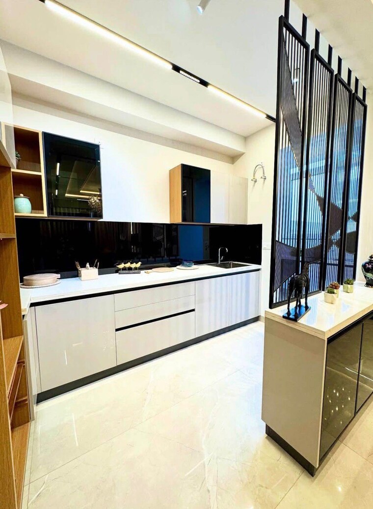 Kitchen, ansal-api-esencia 4 Bedroom 300 Sq.Ft. Builder Floor In Sector 67 Gurgaon 9589438