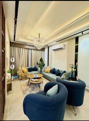 Living Room in 4 BHK Builder Floor at Ansal API Esencia, Sector 67 – for Sale